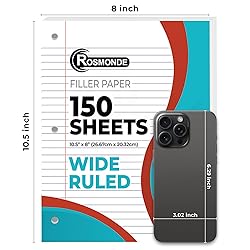 Rosmonde Loose Leaf Paper, 450 Sheets, 3 Pack, 56