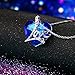 Pealrich “ Heart of the Ocean” Love Heart Pendant Necklace Made with SWAROVSKI Crystal Elements, Gift for Women/Girlfriend (Blue)