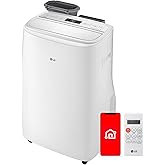 LG 10000 BTU SACC(14000 ASHRAE) Portable Air Conditioners [2023 New, Dual Inverter] Cools 450 Sqft Ultra Quiet & Easy Install