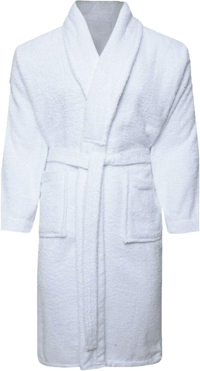 Islander Fashions Mens 100 Cotton Toweling Bath Robe 400gsm Night Wear