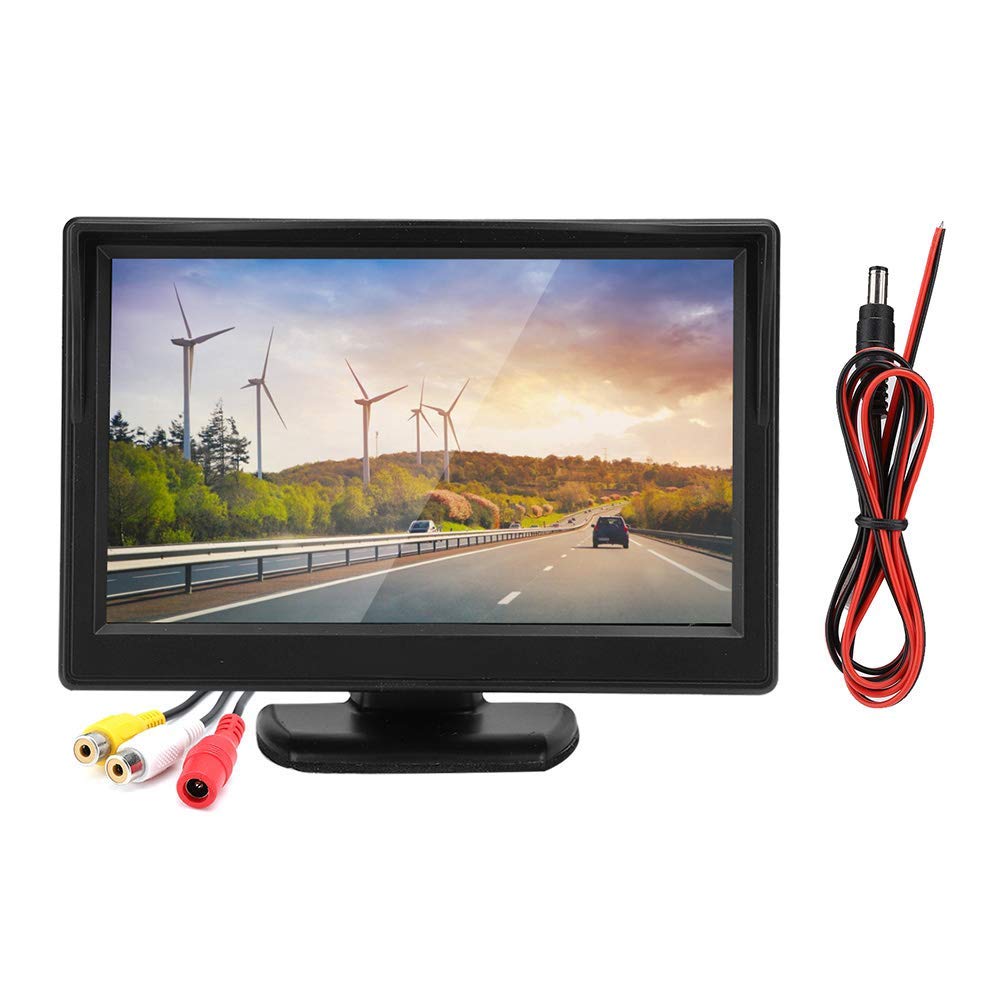 5"Car Reversing Camera Monitoring Screen System, TFT LCD Video Color Display, Waterproof and Night View, High Resolution Reversing Camera for Car Improve Reversing Safety
