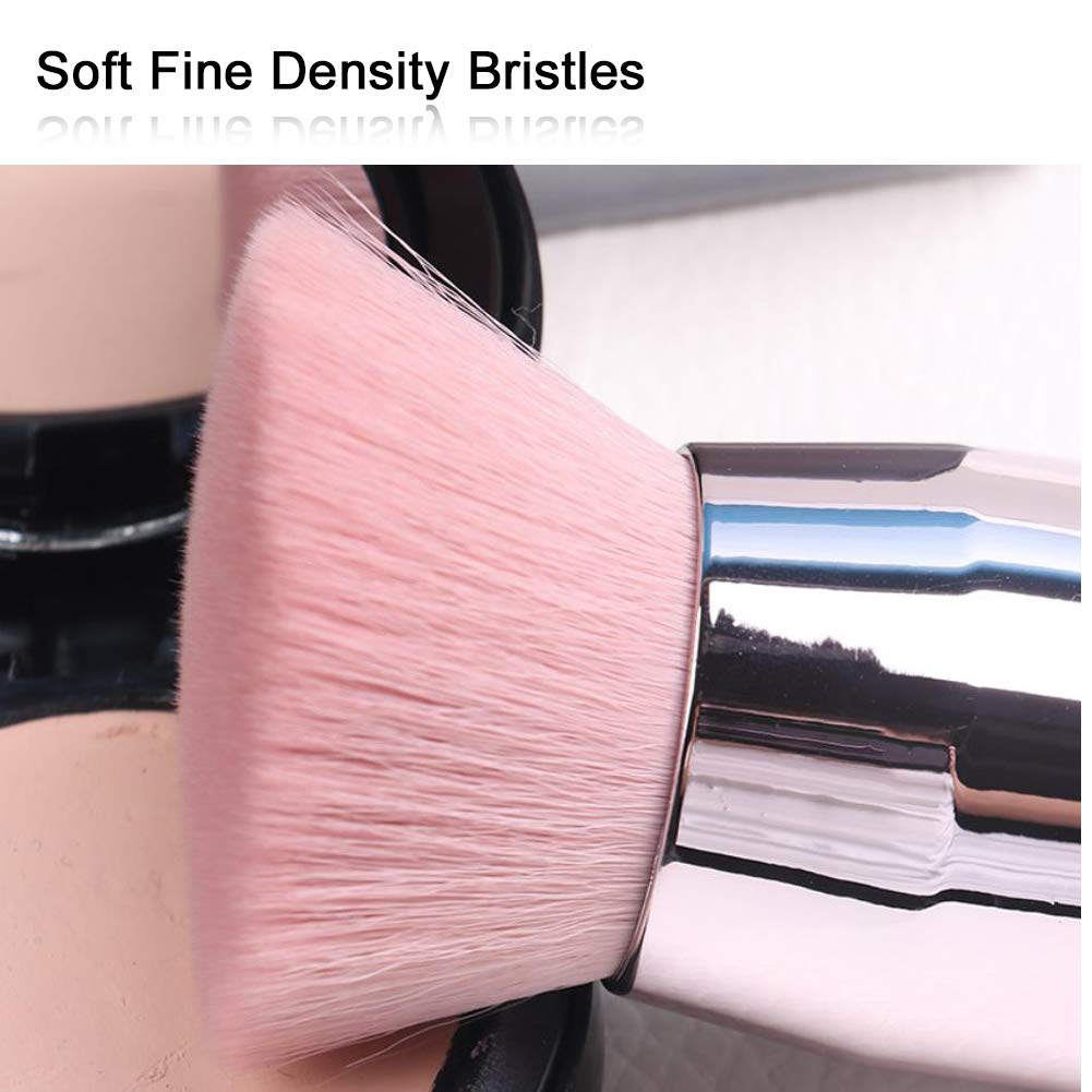 JOSALINAS Kabuki Foundation Makeup Brushes Round Top for Face Blusher Liquid Powder Blend and Contour Tool and Mineral BB Cream, Round: Beauty