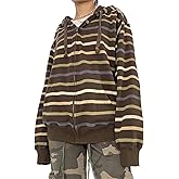 Mtsebmves Women's Zip Up Hoodie Sweatshirt Long Sleeve Oversized Casual 90S Y2K E-Girl Streetwear Grunge Jacket with Pocket