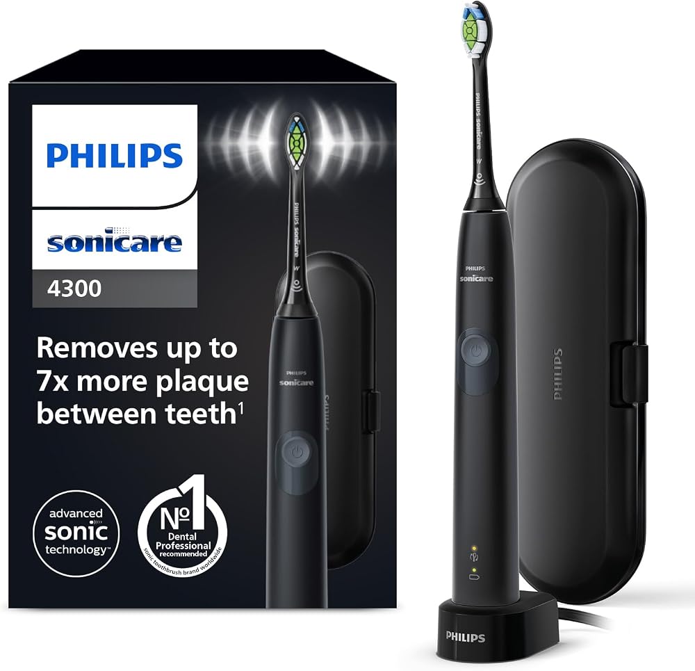 Philips Sonicare ProtectiveClean 4300 Electric Toothbrush HX6800/87 Black