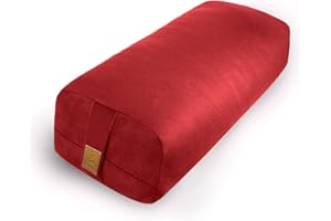Yoga Bolster (66x27x14 cm) Supportive Yoga Cushion for Restorative Yin Yoga Accessories Rectangular Bolster for Stretching Me