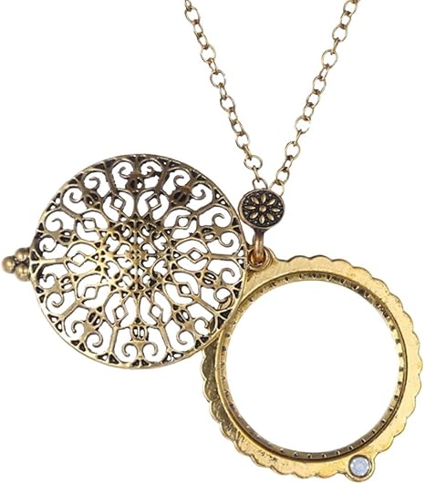 Amazon Co Jp Yideahome ルーペネックレス ルーペペンダント 拡大鏡