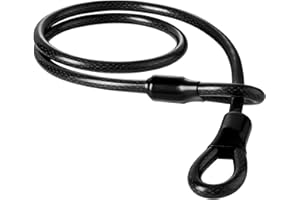 Cable Lock，Guliffen 4 ft. Steel Cable with Looped Ends, Heavy Duty Anti Theft Bike Lock Cablefor Motorcycle, Jet Skis, Grill,Gate, and Fence