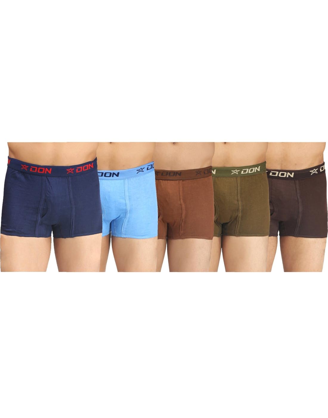 Buy SS DON Premium Men's Cotton Trunk Underwear (Pack of 5) (XXLarge