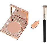 Accusly Colored Clay CC Undereye Corrector - Color Corrector for Dark Circles, Hydrating Under Eye Concealer to Brighten & Conceal for Men & Women (Light-Medium Peach)