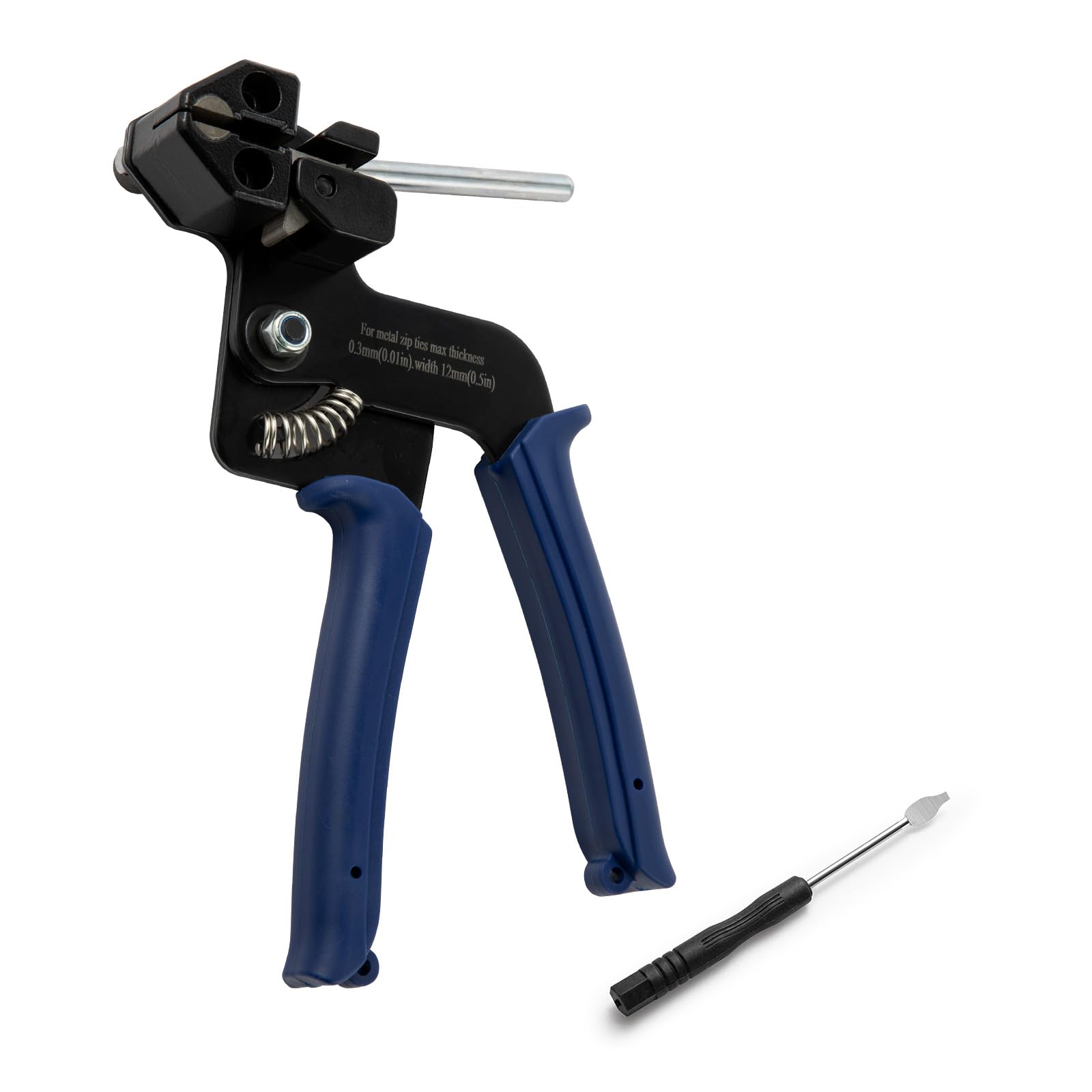 Photo 1 of OFFO Metal Zip Ties Cutter for Stainless Steel Tie Wrap,Tensioning Installation Cutting Tool for Self-Locking Stainless Zip Ties with Free Zip Tie Release Tool, Two-handed Mode