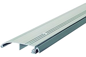 M-D Building Products 08433 3-1/2 in. x 5/8 in. x 36 in. Silver Aluminum and Vinyl Heavy Duty Low-Profile Outswing Door Threshold