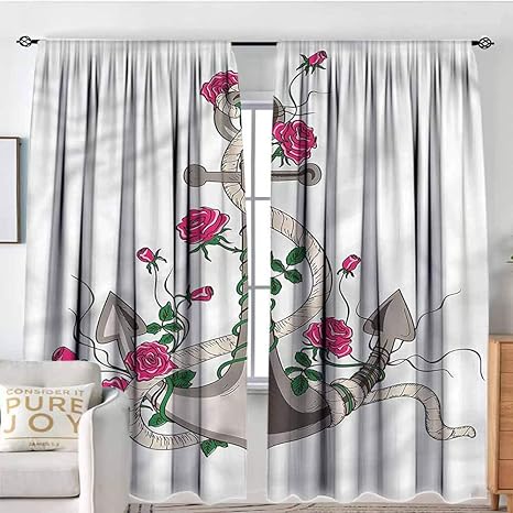 paneles bolsillos para barra cortina