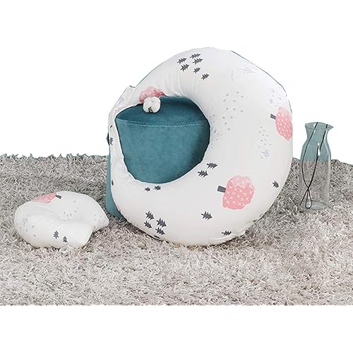 ZHUANYIYI Body Pillow,Nursing Pillow and Positioner,Baby Pillows for Breastfeeding,with Detachable Headrest Detachable for Cleaning (Color : B)