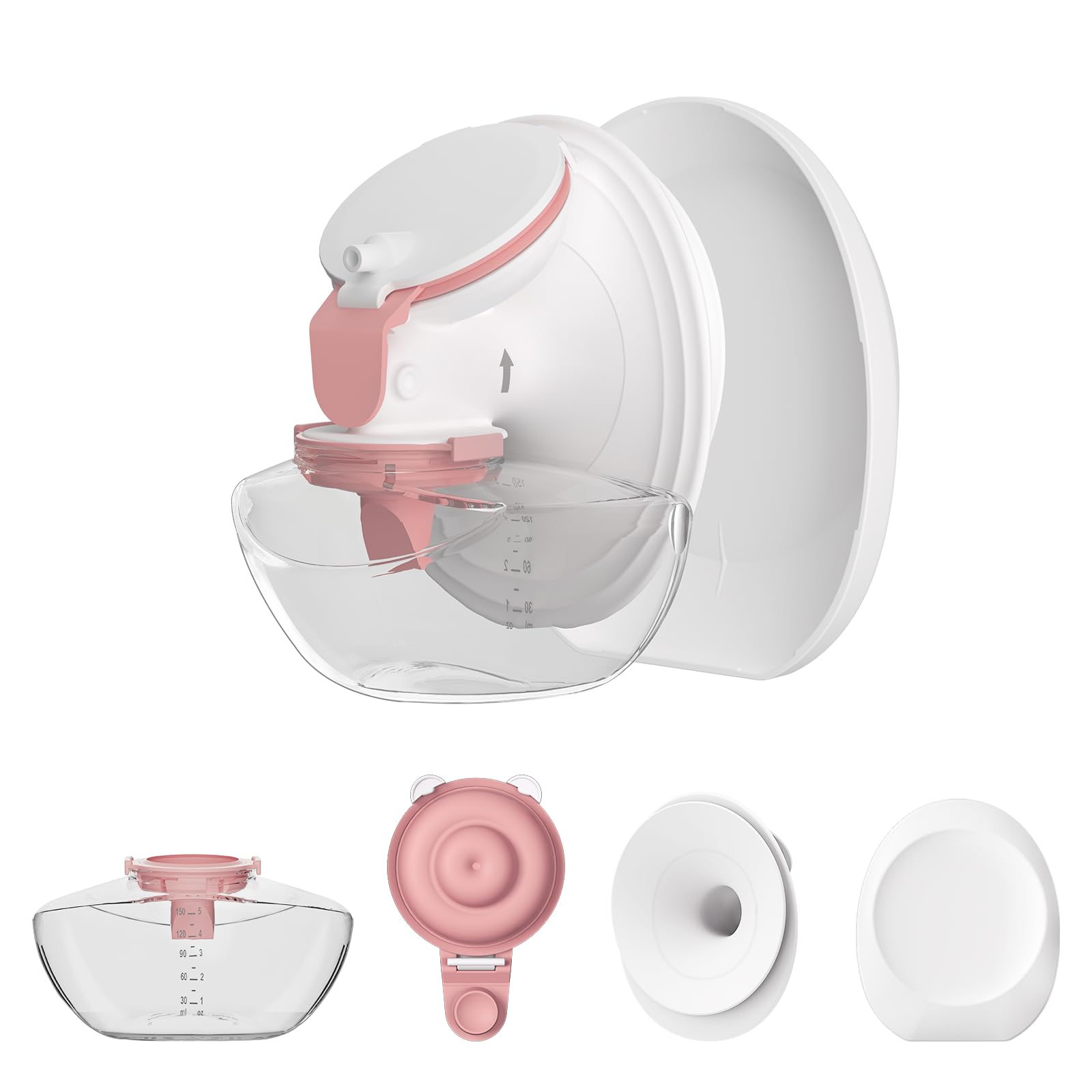 Photo 1 of 1 Pack M9 Full Set Breast Replacement Part for Momcozy Upgraded Mobile Flow | Upgraded M9, Including 24mm Flange, Red Valve, Red Diaphragm, Storage Bottle, Not Original Parts, 1 Overall Red