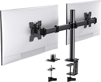 HUANUO Dual Monitor Stand 13-30 Inch 10KG per Arm VESA 75x75/100x100