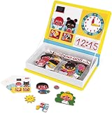 Janod MagnetiBook Learning to Tell the Time Educational Game 75 magnets view 5