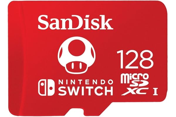 SanDisk 128GB microSDXC Card, Licensed for Nintendo Switch - SDSQXAO-128G-GNCZN
