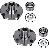 PAROD Pair Front 518510 Wheel Hub and Bearing Assembly Compatible with Ford Focus 2000-2011 4Lugs