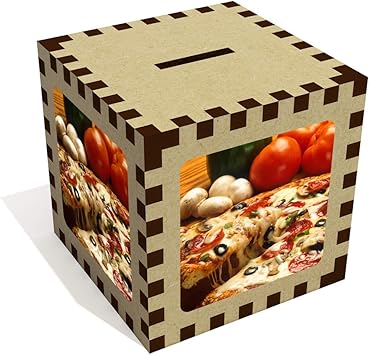 Stamp Press Pizza Caja de Dinero / Hucha (MB00004175): Amazon.es: Juguetes y juegos