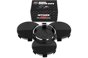 InTimesAuto 68MM 2.7 Inch Wheel Center Caps for BMW 36136783536 Rim Wheel Center Hub Caps, Pack of 4 Gloss Black