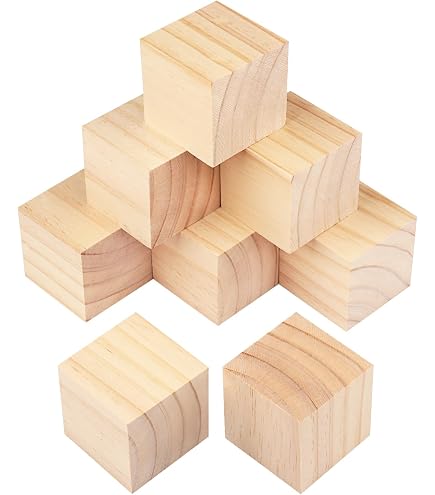 400 Pcs Cube Bois, Cube en Bois Naturel de 1cm, Idéal pour Projets de Bricolage, Artisanat, Décoration, et Modèles Miniatures, Blocs Carrés, Lisses et Polyvalents, Parfaits pour Peinture, Gravure