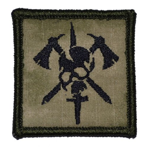 SF Skull Crossed Axes 2x2 Morale Patch - Multiple Colors (ATACS FG with Black)