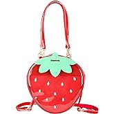 WILDFINDING Ita Bag Strawberry Fruit Shoulder Bag Satchel Backpack Casual Daypack-Kawaii DIY Cosplay Strawberry Daypack (Red)