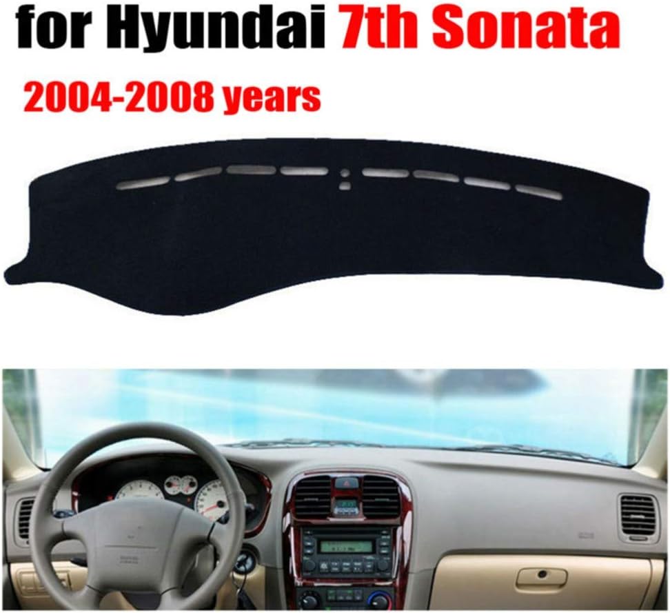 ADLJZM Car Dashboard Covers mat dashmat pad Dash Cover auto Dashboard Accessories,for Hyundai 7th Sonata 2004-2008 Left Hand Drive