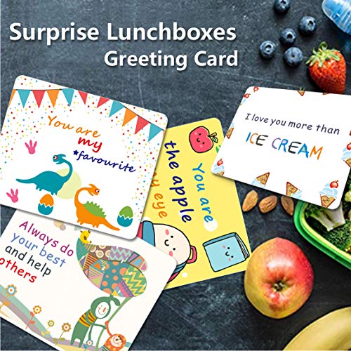 Kids School Lunch Box Notes - 30 Inspirational Motivational Lunchboxes Greeting Card For Boys Girls, Affirmation Encouragement Fun Love note cards, Thinking of You/Encouraging Student Teens,D01