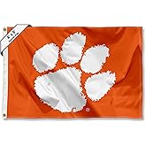 Clemson 4 ft x 6 ft Logo Flag
