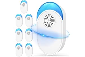 BUGBEAT 2024 Upgraded Ultrasonic Repeller 8 Packs, Indoor Ultrasonic and Repellent for Roach, Rodent, Mouse, Bugs, Ant, Mosquito, Mice, Spider, Electronic Plug in Pest Control
