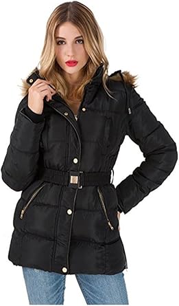 doudoune avec ceinture femme