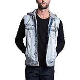 VICTORIOUS Rocker Denim Jean Vest Jacket