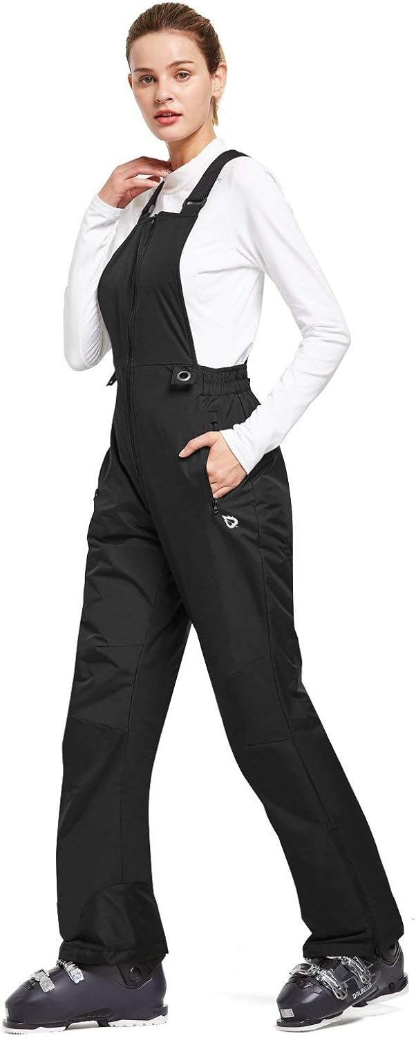 BALEAF Women's Insulated Waterproof Ski Bib Overalls Snow Windproof Snowboarding Pant: Clothing