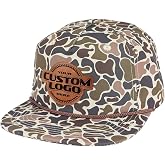 Custom Leather Patch Rope Hat, Laser Engraved for Company brand, Personalized Logo or Text