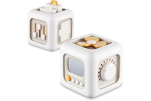 JACKEYLOVE Activity Cube, Montessori Toys for 1 2 3 Year Old Boys Girls, Travel Toys for Baby&Toddlers 1-3, First Birthday Gi