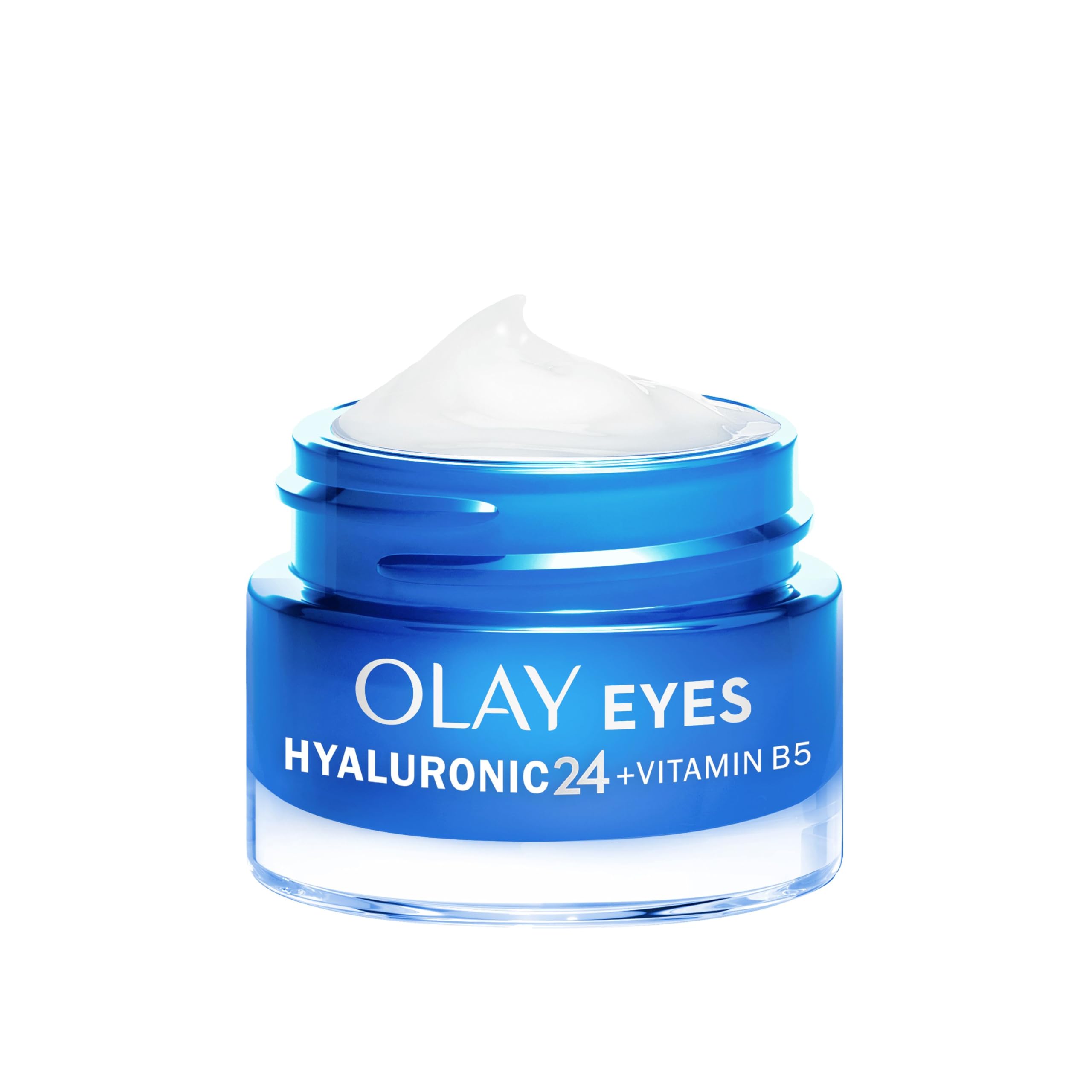 Olay Hyaluronic Acid Eye Cream, Skincare With Niacinamide 99% Purity And Vitamin B5 (Panthenol). Hydrating Skin Care with 3 Actions: Plumps, Smooths, Hydrates. Non Greasy, Non Sticky, 15ml
