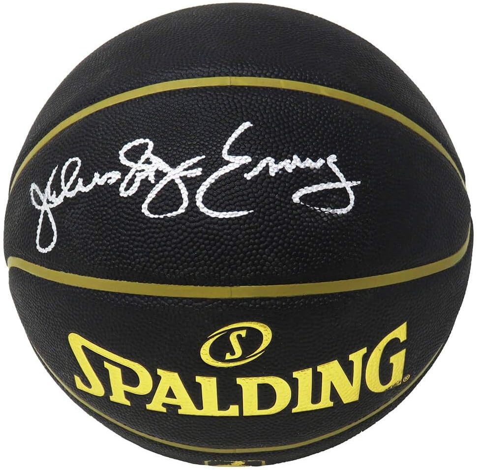 dr j signed basketball