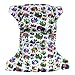 Reusable All-in-one AIO Baby Cloth Diaper One Size Fit 10-33 Lbs (Elephant)