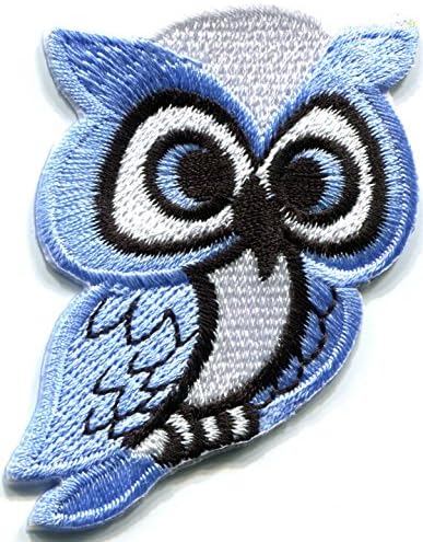 Owl Bird of Prey Hoot Animal Wildlife Applique Iron-on Patch New S-682 Handmade Design From Thailand