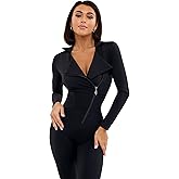 Bona Fide One Piece Workout Jumpsuits for Women - Athletic Romper Jumpsuit with Tummy Control and Butt Lifting for Yoga, Gym
