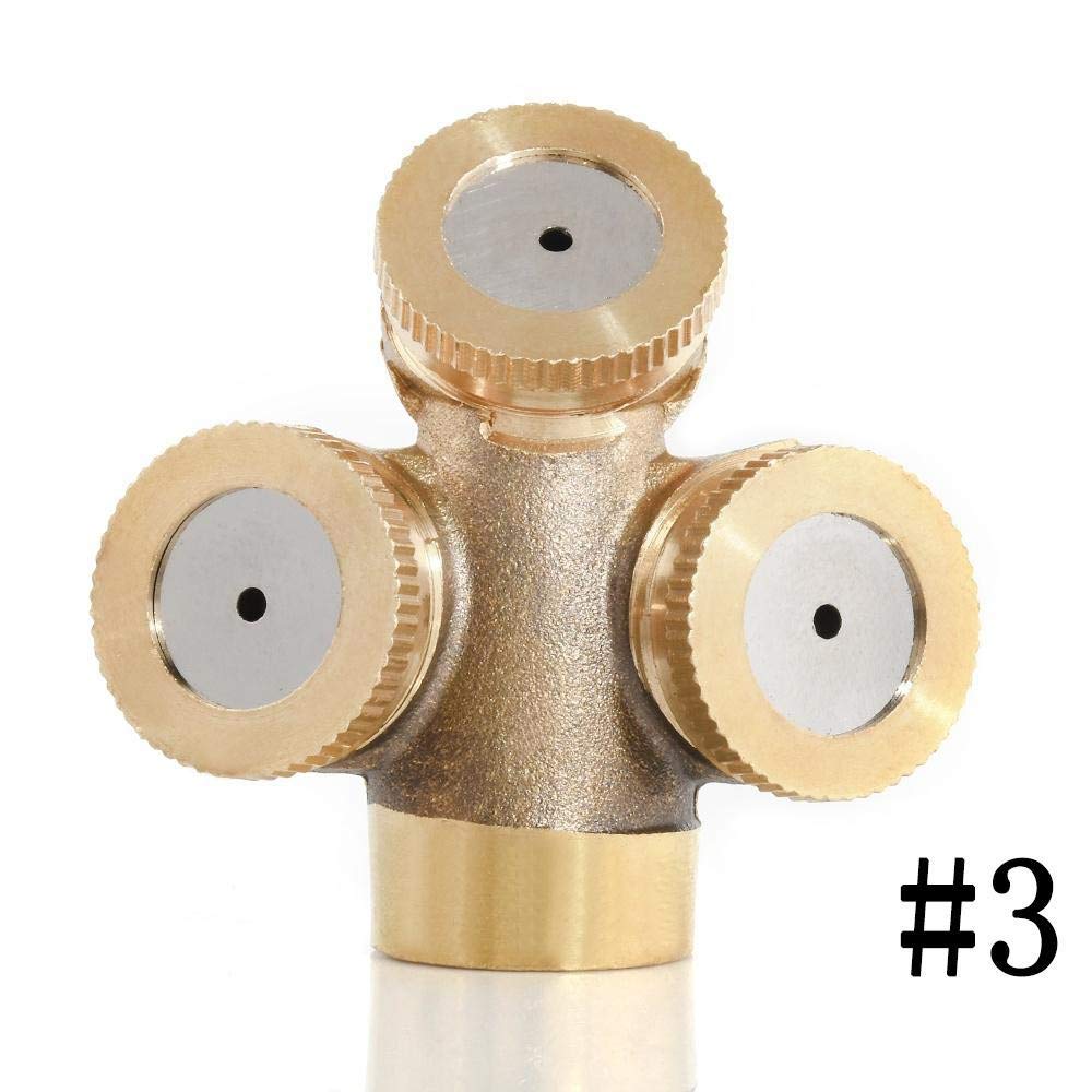 10 Stück Messing-Nebeldüsen – Einstellbare Sprühdüsen Mit Gewinde Für Bewässerung, Kühlung & Befeuchtung