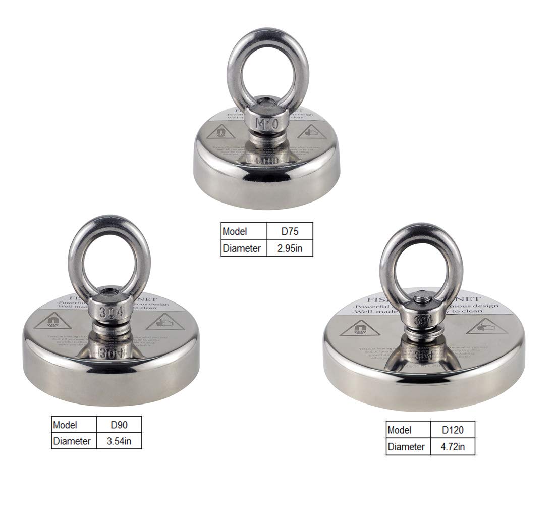 Diameter 3.54in Large Fishing Kit with Neodymium Rare Earth