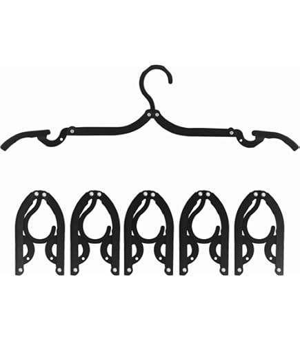 NICEDACK Premium Travel Hangers 6 Pack Portable Folding Clothes Hangers