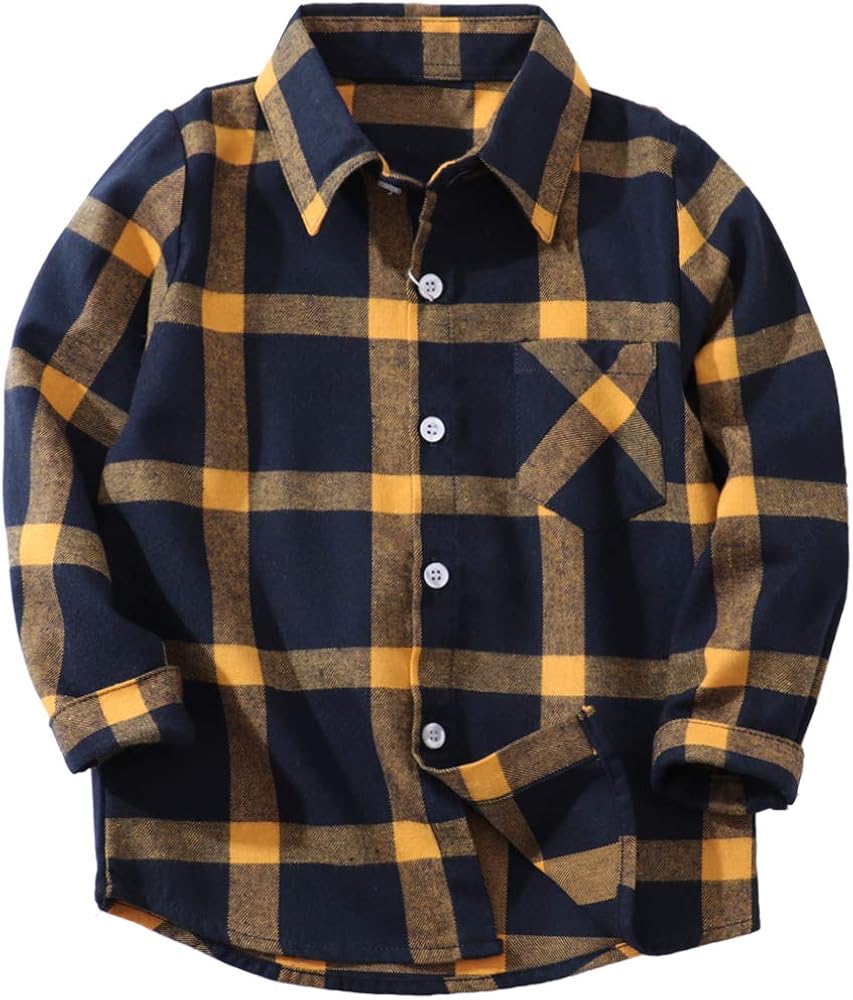 baby yellow button down shirt