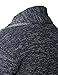 H2H Mens Casual Cardigans Long Sleeve Slim Fit Open Front Shawl Collar Cardigans NAVY US S/Asia M (KMOCAL012)
