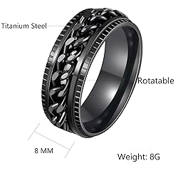 Udolfly Mens Fidget Rings Anxiety Rings for Men
