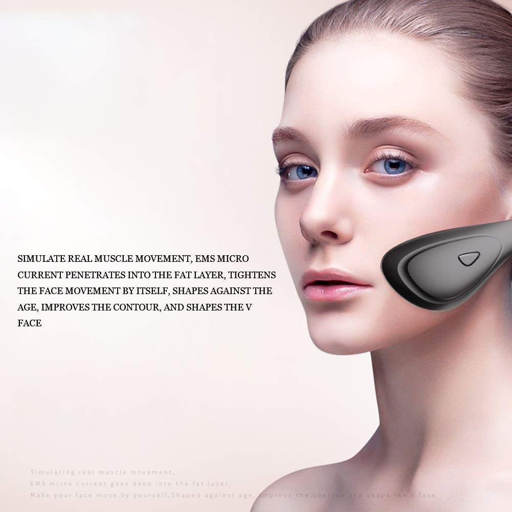 Froomer V-Face Shaping Massager Intelligent Face Lifting Instrument Beauty Double Chin Firm Lift Up Slimming Thining Moisturizing Vibration Facial Instrument,USB Charging: Beauty