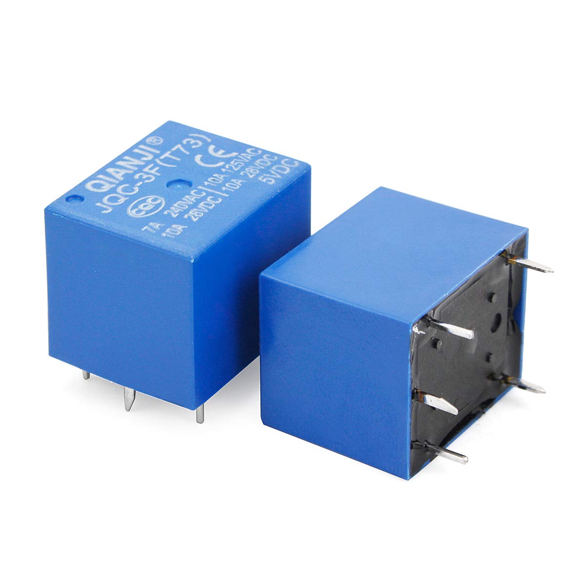 Relays 73T Electrical Buddy JQC3F DC 5V Coil 5 Pins Mini SPST Power