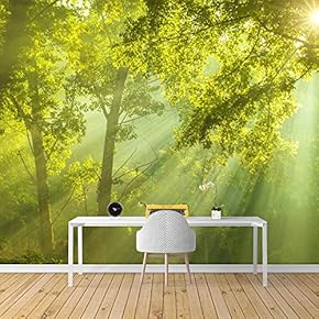 Wall Mural Forest Removable Wallpaper Wall Sticker for Bedroom Living Room - 66x96 inches
